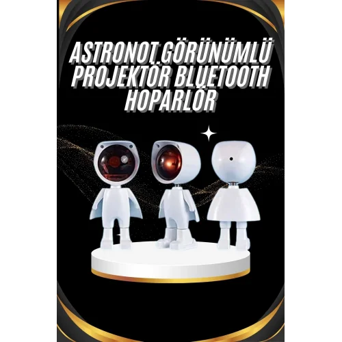 Mey İthalat® Gün Batımı Projektör Lamba Astronot Görünümlü Dekoratif Masa Lambası