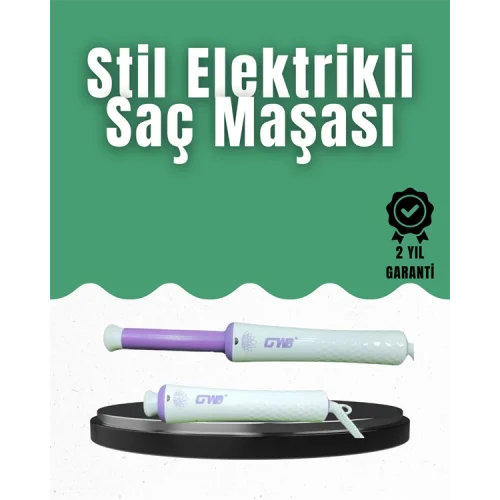 Mey İthalat® GW Taşınabilir Saç Maşası – 360° Döner Kablo, Negatif İyonlu Seramik Teknoloji