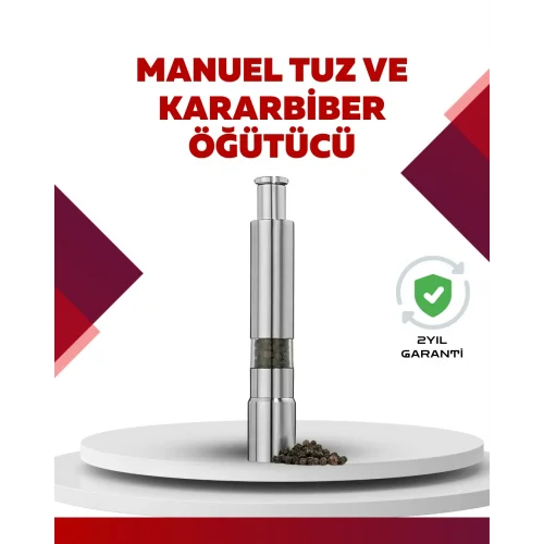 Mey İthalat® Hafif ve Kompakt, Taşınabilir Baharat Öğütücü - Mutfak ve Masa için