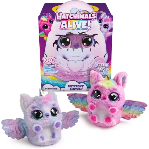 Mey İthalat® Hatchimals Sürpriz 4 Karakterli Büyük Yumurta Oyun Seti