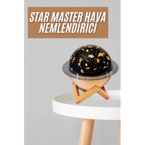 Mey İthalat® Hava Nemlendirici Led Işıklı Gece Lambası Yıldız Görünümlü Renk Değiştiren