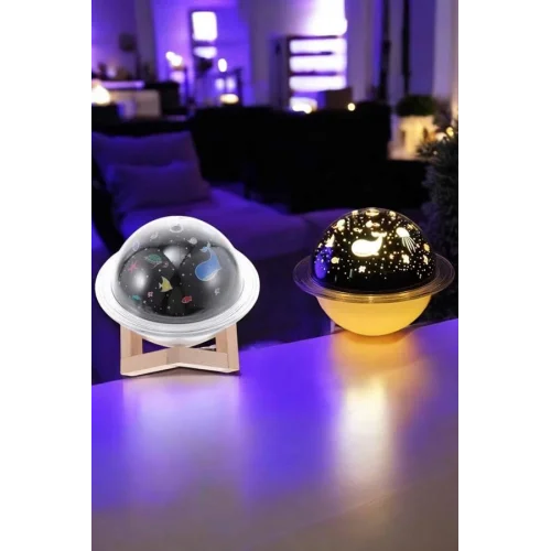 Mey İthalat® Hava Nemlendirici Masa ve Gece Lambası USB Projeksiyon Aromaterapi