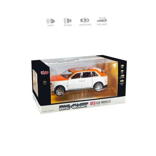 Mey İthalat®  HCL806 Çek Bırak 1:22 Sesli ve Işıklı Metal Araba
