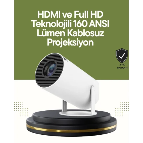 Mey İthalat® HDMI ve USB Girişli Uzun Ömürlü Ampullü Projeksiyon
