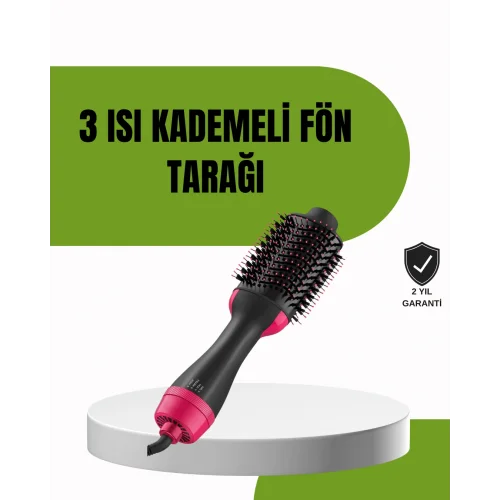 Mey İthalat® Hızlı Kurutma ve Hacim Veren Elektrikli Saç Fırçası