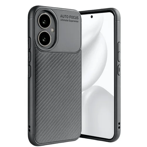 Mey İthalat®  Honor 400 Kılıf Auto Focus Karbon Kapak - Gri