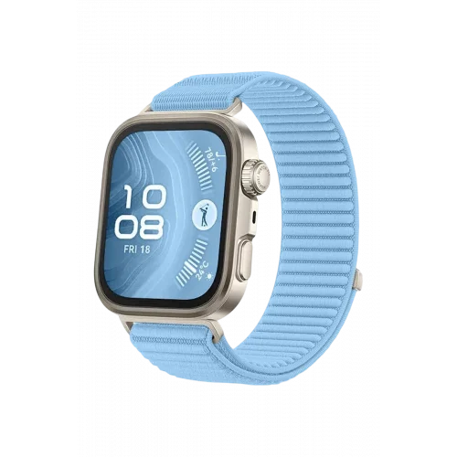 Mey İthalat®  Huawei Fit 4 Braid Kordon - Açık Mavi