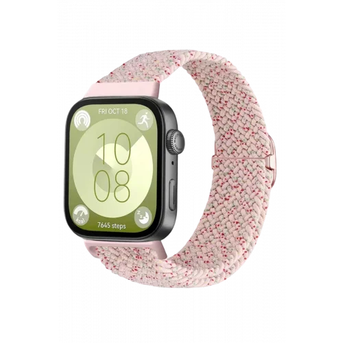 Mey İthalat®  Huawei Fit 4 Star Kordon - Benekli Pudra