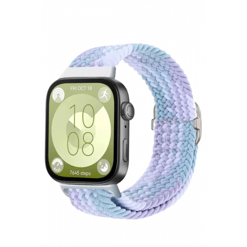 Mey İthalat®  Huawei Fit 4 Star Kordon - Lila-Beyaz