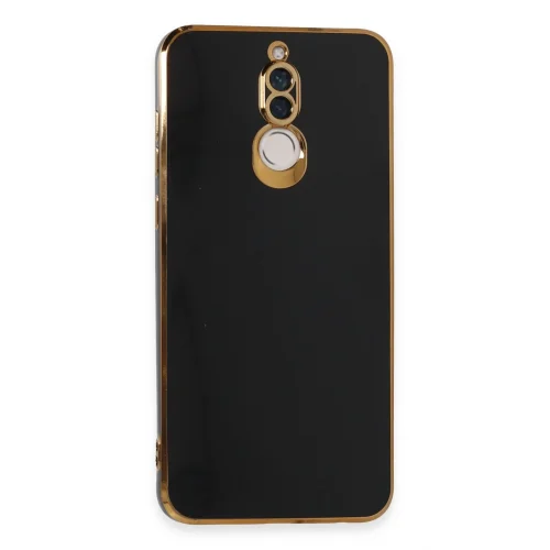 Mey İthalat®  Huawei Mate 10 Lite Kılıf Volet Silikon - Siyah