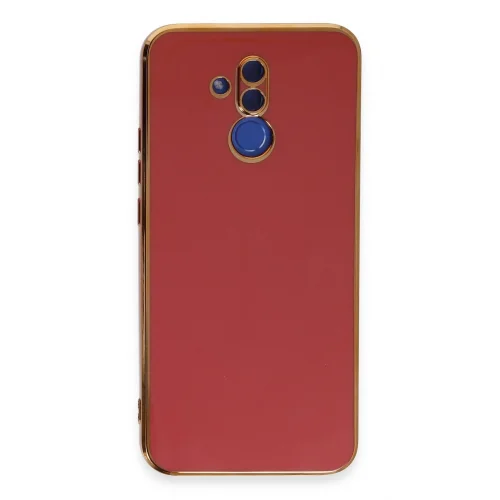 Mey İthalat®  Huawei Mate 20 Lite Kılıf Volet Silikon - Kırmızı