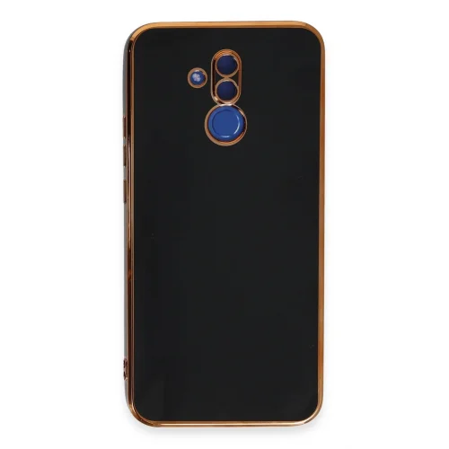 Mey İthalat®  Huawei Mate 20 Lite Kılıf Volet Silikon - Siyah