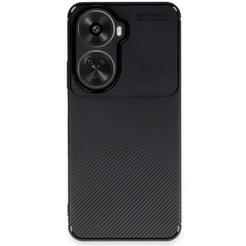 Mey İthalat®  Huawei Nova 12 SE Kılıf Auto Focus Karbon Kapak - Siyah