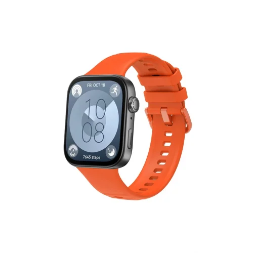 Mey İthalat®  Huawei Watch Fit 3 Klasik Kordon - Turuncu