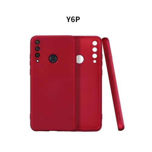 Mey İthalat®  Huawei Y6P Kılıf First Silikon - Bordo