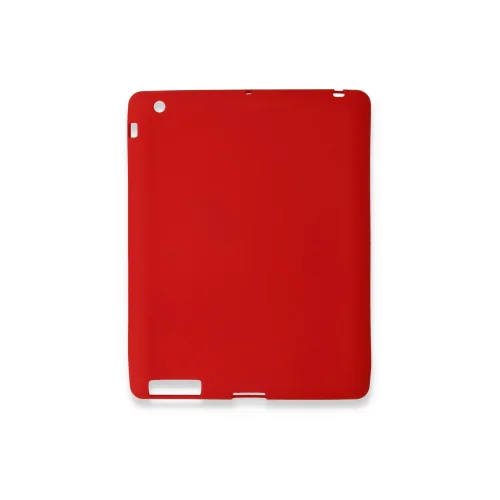Mey İthalat®  iPad 4 9.7 Kılıf Evo Tablet Silikon - Kırmızı