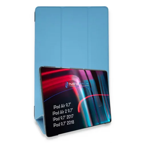 Mey İthalat®  iPad 5 Air 9.7 Kılıf Tablet Smart Kılıf - Mavi