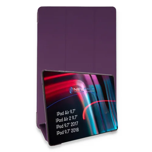Mey İthalat®  iPad 5 Air 9.7 Kılıf Tablet Smart Kılıf - Mor