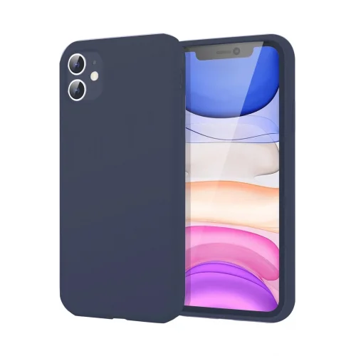 Mey İthalat®  iPhone 11 Kılıf First Silikon - Lacivert