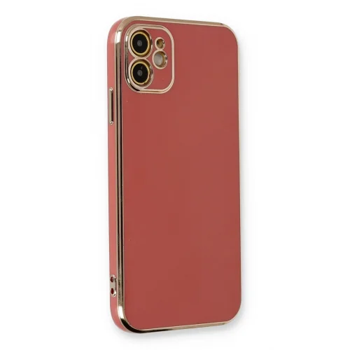 Mey İthalat®  iPhone 11 Kılıf Volet Silikon - Kırmızı