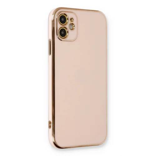 Mey İthalat®  iPhone 11 Kılıf Volet Silikon - Pembe