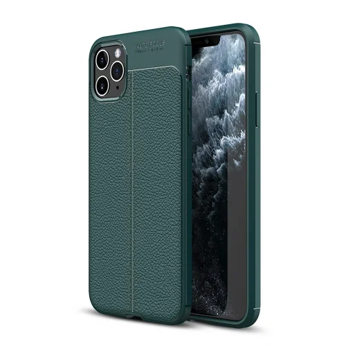 Mey İthalat®  iPhone 11 Pro Kılıf Auto Focus Kapak - Yeşil