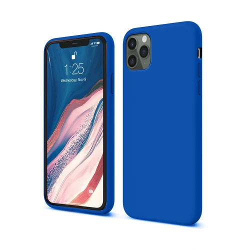 Mey İthalat®  iPhone 11 Pro Kılıf First Silikon - Mavi