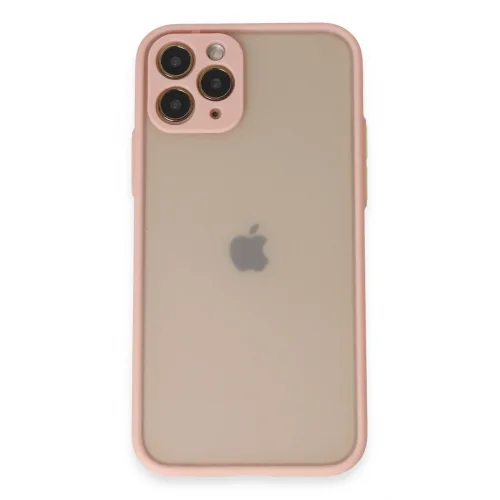 Mey İthalat®  iPhone 11 Pro Kılıf Montreal Silikon Kapak - Pembe