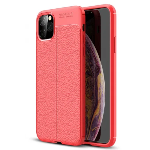 Mey İthalat®  iPhone 11 Pro Max Kılıf Auto Focus Kapak - Kırmızı