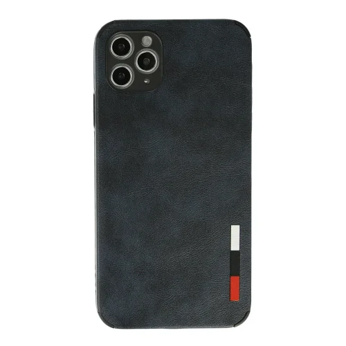 Mey İthalat®  iPhone 11 Pro Max Kılıf Loop Deri Silikon - Lacivert