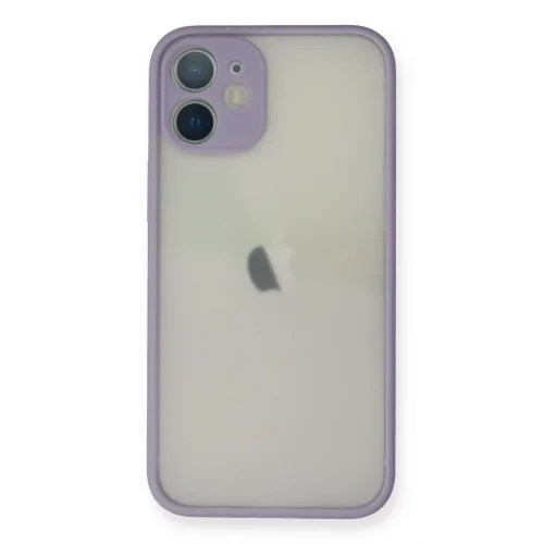 Mey İthalat®  iPhone 11 Pro Max Kılıf Montreal Silikon Kapak - Mor