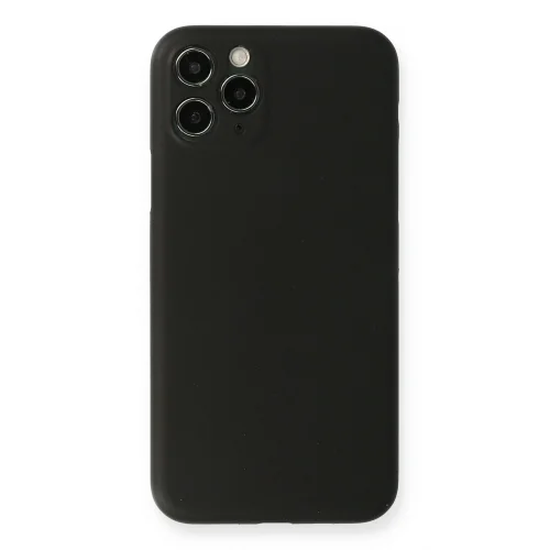 Mey İthalat®  iPhone 11 Pro Max Kılıf PP Ultra İnce Kapak - Siyah