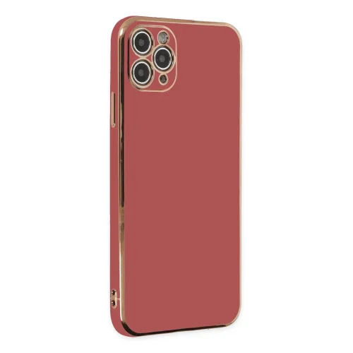 Mey İthalat®  iPhone 11 Pro Max Kılıf Volet Silikon - Kırmızı