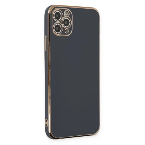 Mey İthalat®  iPhone 11 Pro Max Kılıf Volet Silikon - Siyah