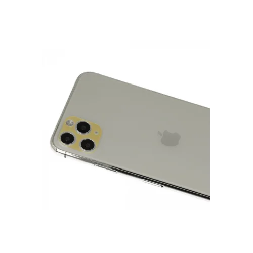 Mey İthalat®  iPhone 11 Pro Max Rainbow Kamera Lens Koruma Cam - Gold