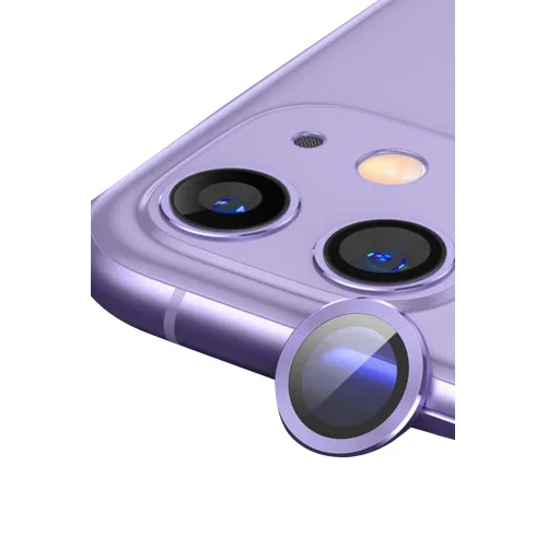 Mey İthalat®  iPhone 11 Raze Metal Kamera Lens - Mor