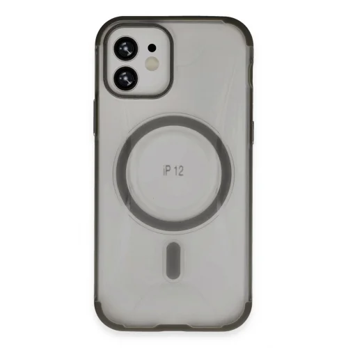 Mey İthalat®  iPhone 12 Hilton Magsafe Kapak - Titan Gri