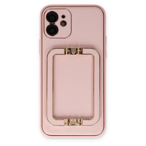 Mey İthalat®  iPhone 12 Kılıf Coco Elit Kapak - Pembe