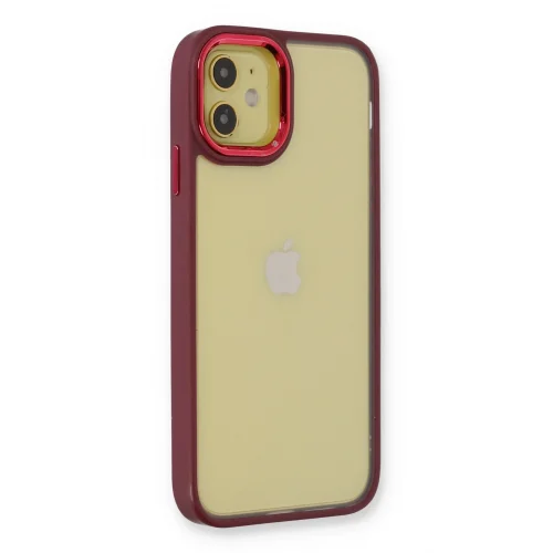 Mey İthalat®  iPhone 12 Kılıf Dora Kapak - Kırmızı