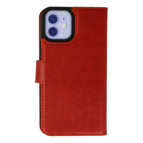 Mey İthalat®  iPhone 12 Kılıf Trend S Plus Kapaklı Kılıf - Kırmızı