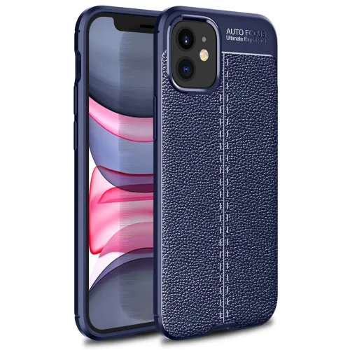 Mey İthalat®  iPhone 12 Mini Kılıf Auto Focus Kapak - Lacivert