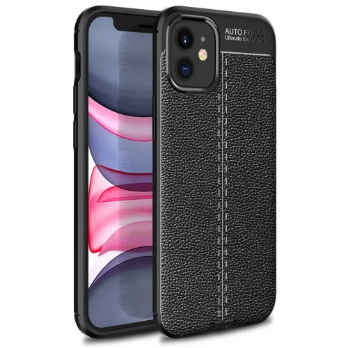 Mey İthalat®  iPhone 12 Mini Kılıf Auto Focus Kapak - Siyah