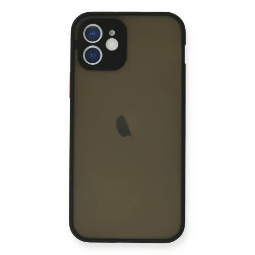 Mey İthalat®  iPhone 12 Mini Kılıf Montreal Silikon Kapak - Siyah