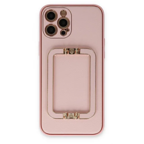 Mey İthalat®  iPhone 12 Pro Kılıf Coco Elit Kapak - Pembe