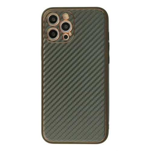 Mey İthalat®  iPhone 12 Pro Kılıf Coco Karbon Silikon - Füme