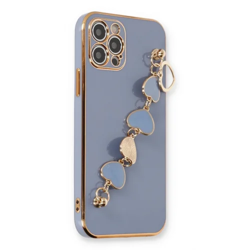 Mey İthalat®  iPhone 12 Pro Kılıf Esila Silikon - Gri