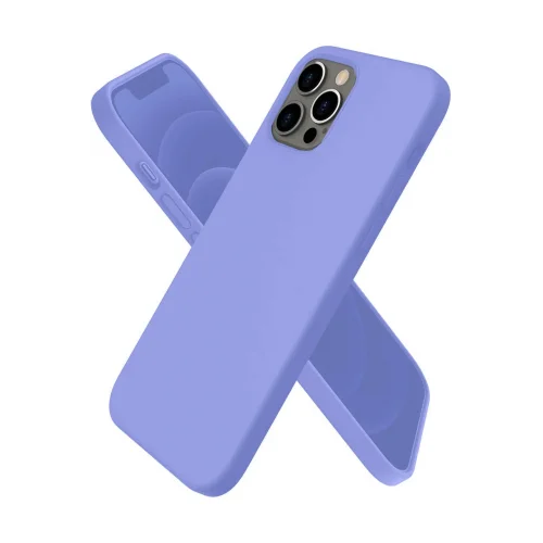Mey İthalat®  iPhone 12 Pro Kılıf First Silikon - Mor
