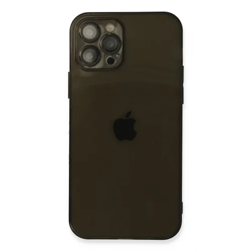 Mey İthalat®  iPhone 12 Pro Kılıf Fly Lens Silikon - Siyah