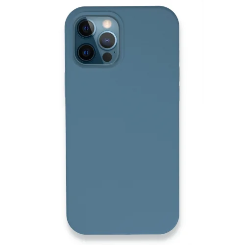 Mey İthalat®  iPhone 12 Pro Kılıf Lansman Legant Silikon - Açık Mavi