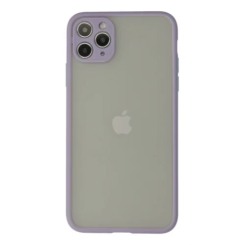 Mey İthalat®  iPhone 12 Pro Kılıf Montreal Silikon Kapak - Mor